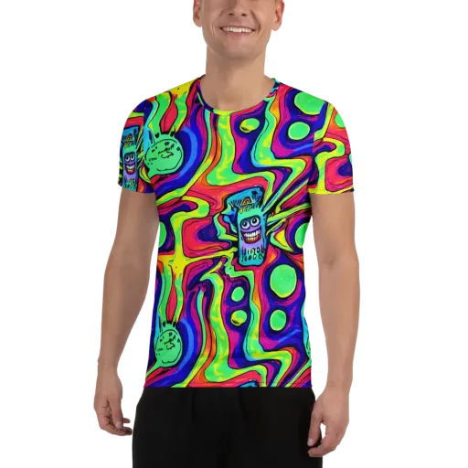 Frizzled Spirits on a Men's Athletic T-Shirt