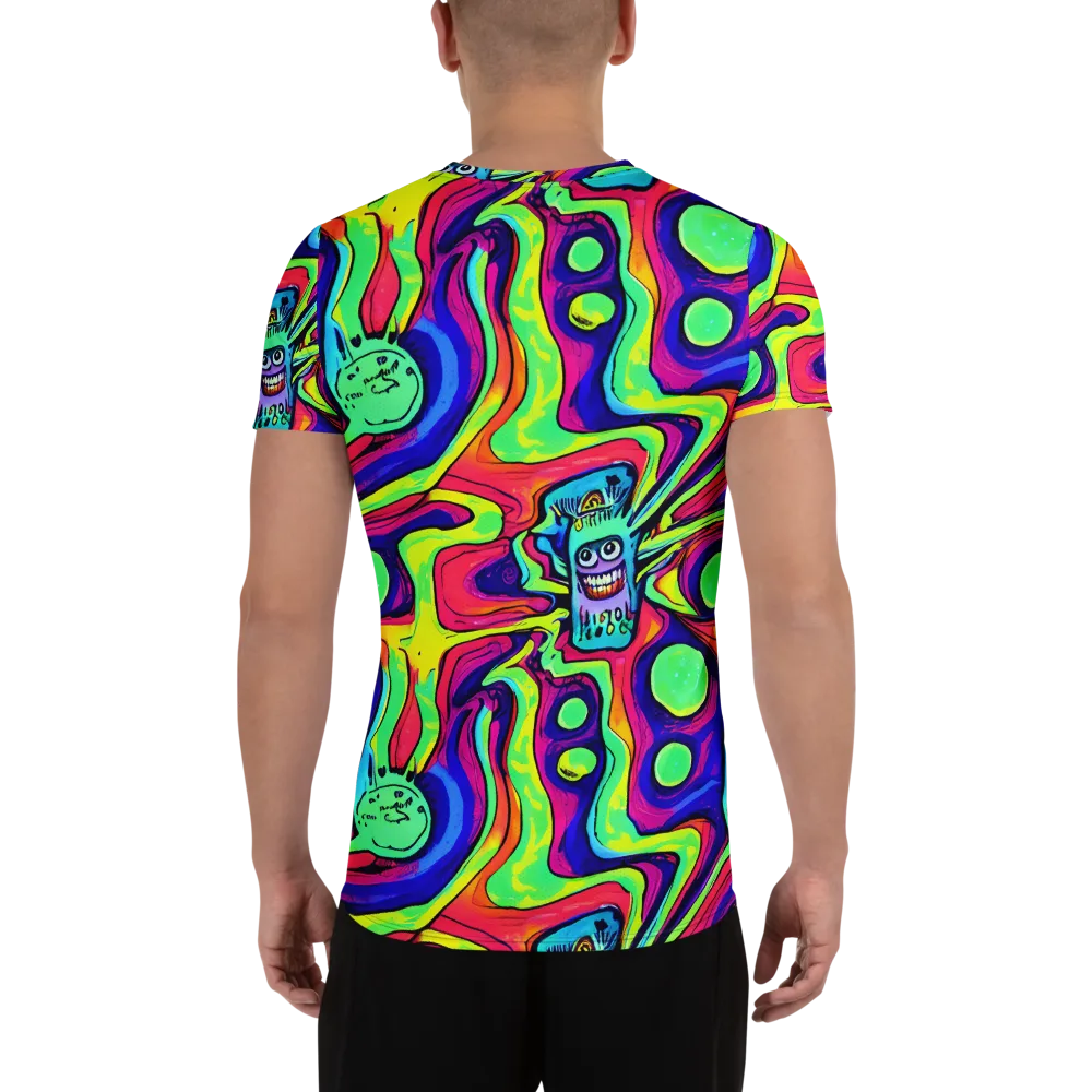 Frizzled Spirits on Men's Athletic T-Shirt — Back
