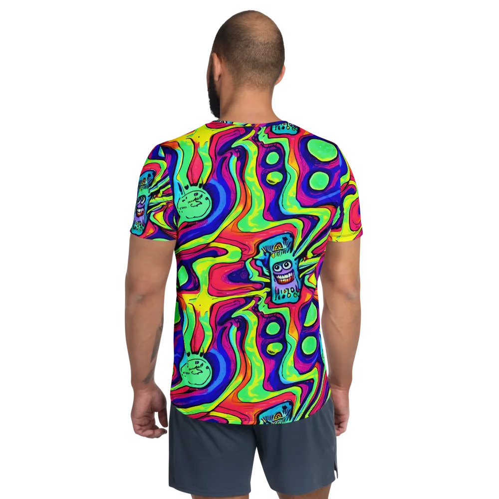 Frizzled Spirits on Men's Athletic T-Shirt — Back