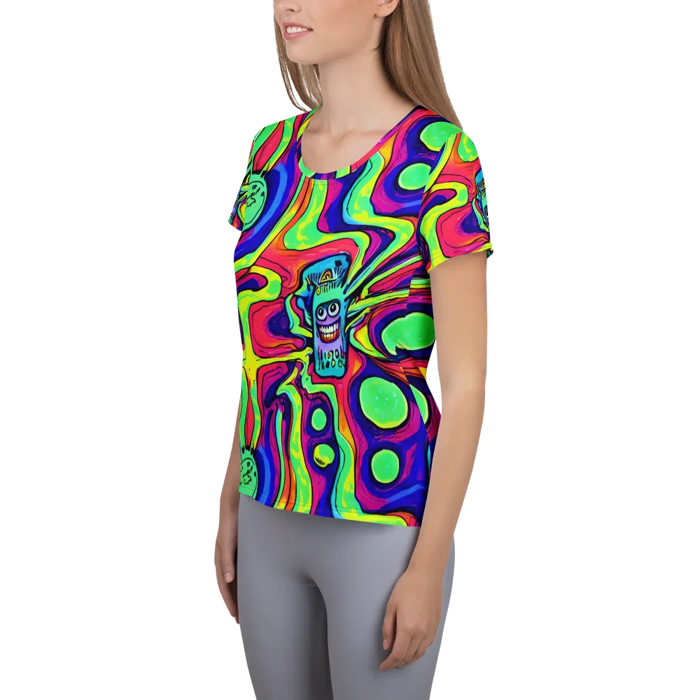 Frizzled Spirits on Women's Athletic T-Shirt — Left