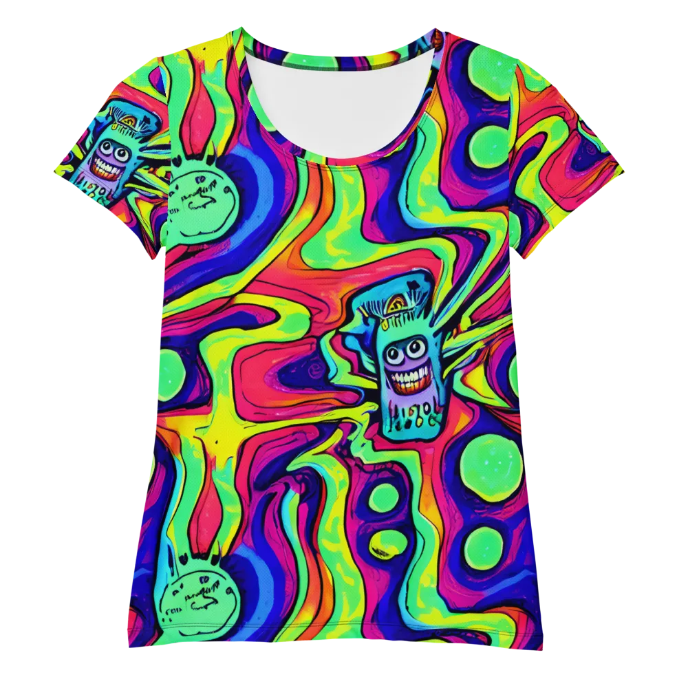 Frizzled Spirits on Women's Athletic T-Shirt — Front