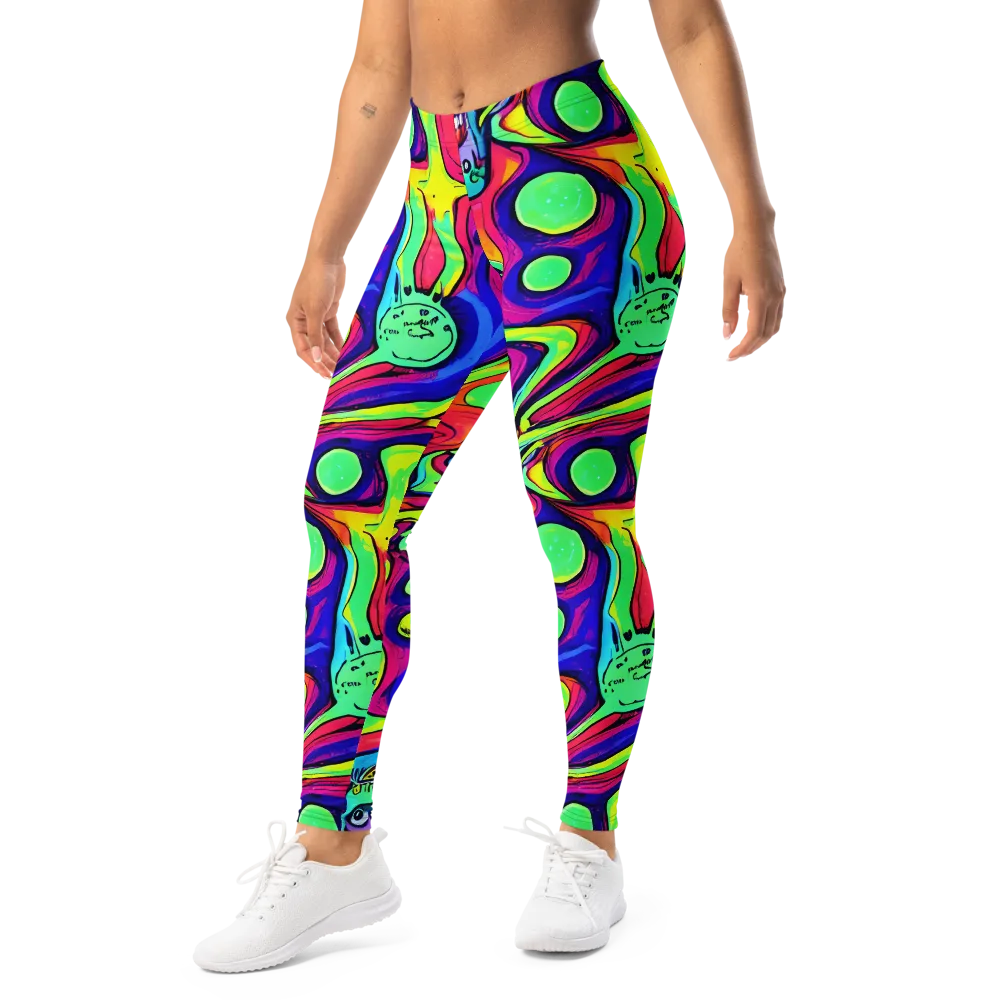 Frizzled Spirits on Leggings — Left Front