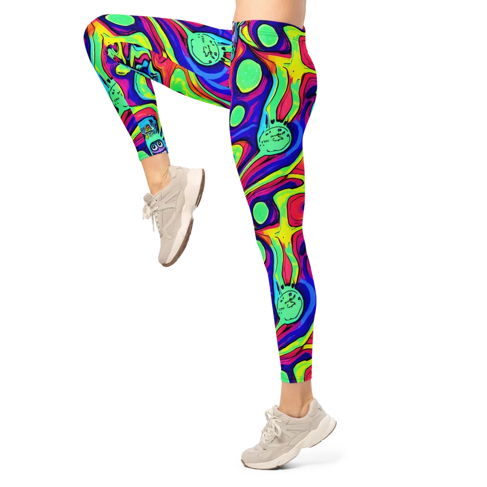 Frizzled Spirits on Leggings — Left