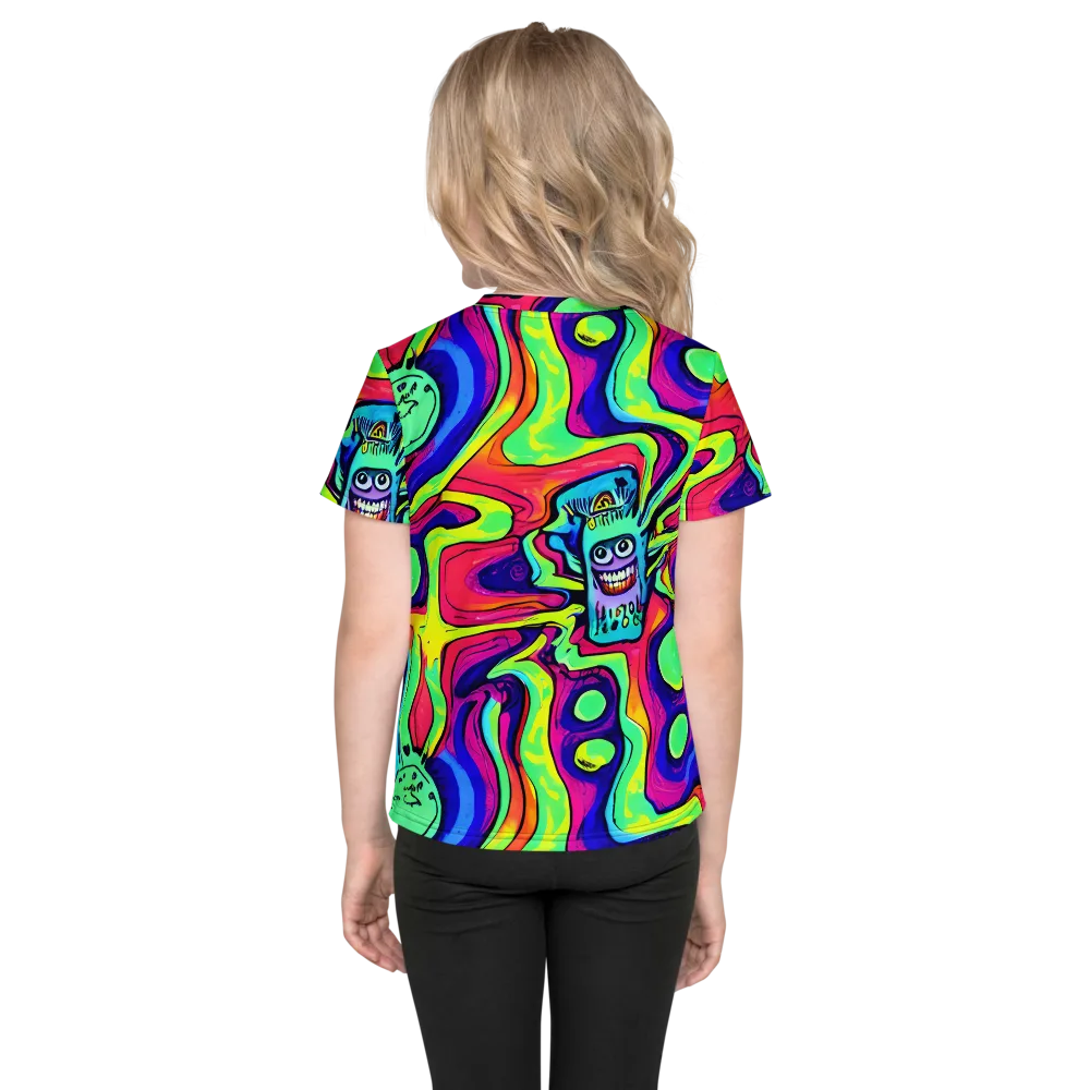 Frizzled Spirits on Kids Crew Neck T-Shirt — Back