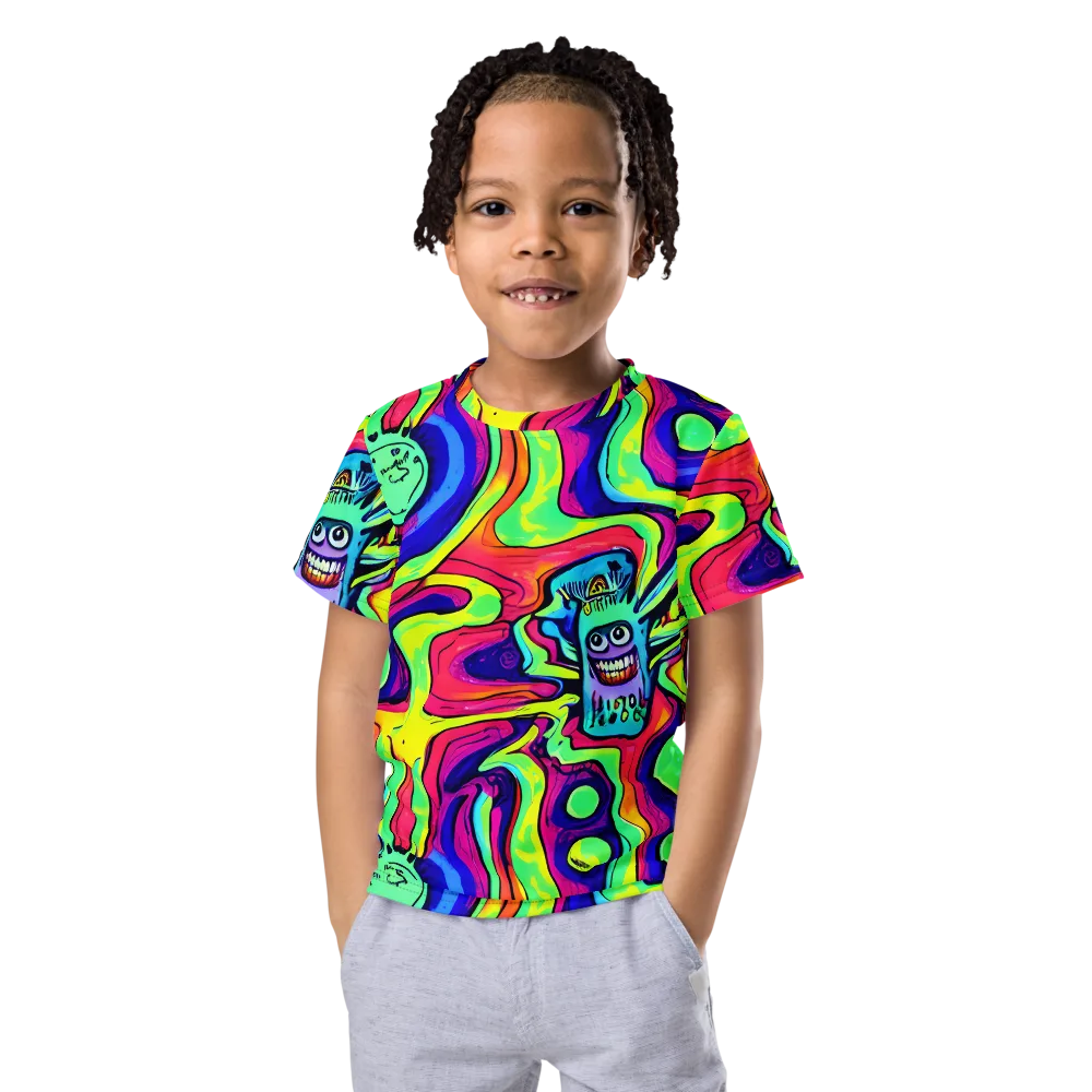 Frizzled Spirits on Kids Crew Neck T-Shirt — Front