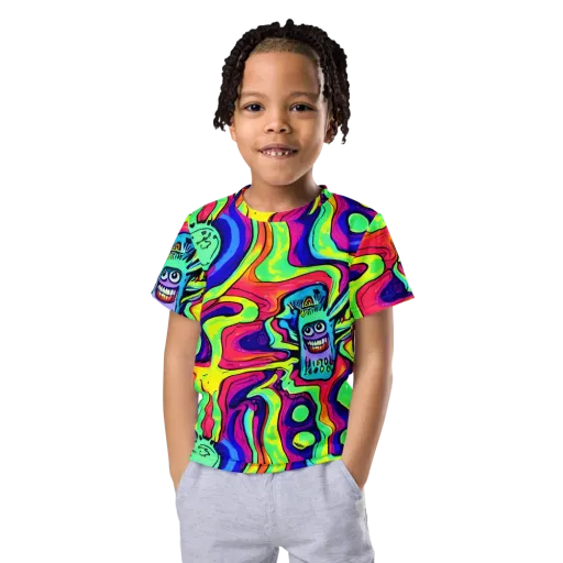 Frizzled Spirits on a Kids Crew Neck T-Shirt