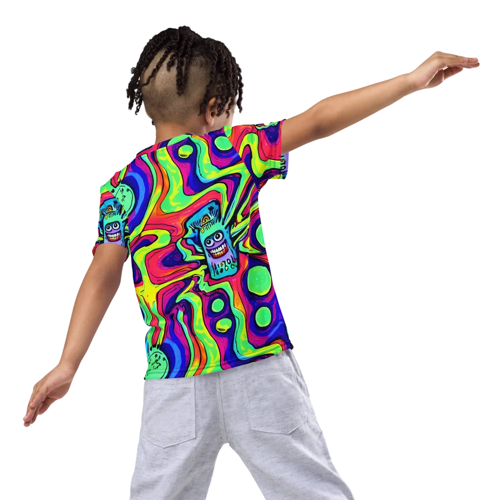Frizzled Spirits on Kids Crew Neck T-Shirt — Back