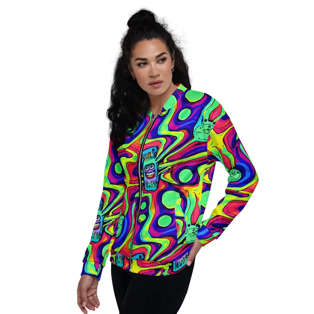 Frizzled Spirits on Bomber Jacket — Left