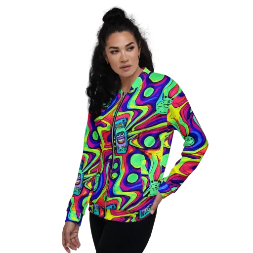 Frizzled Spirits on a Bomber Jacket