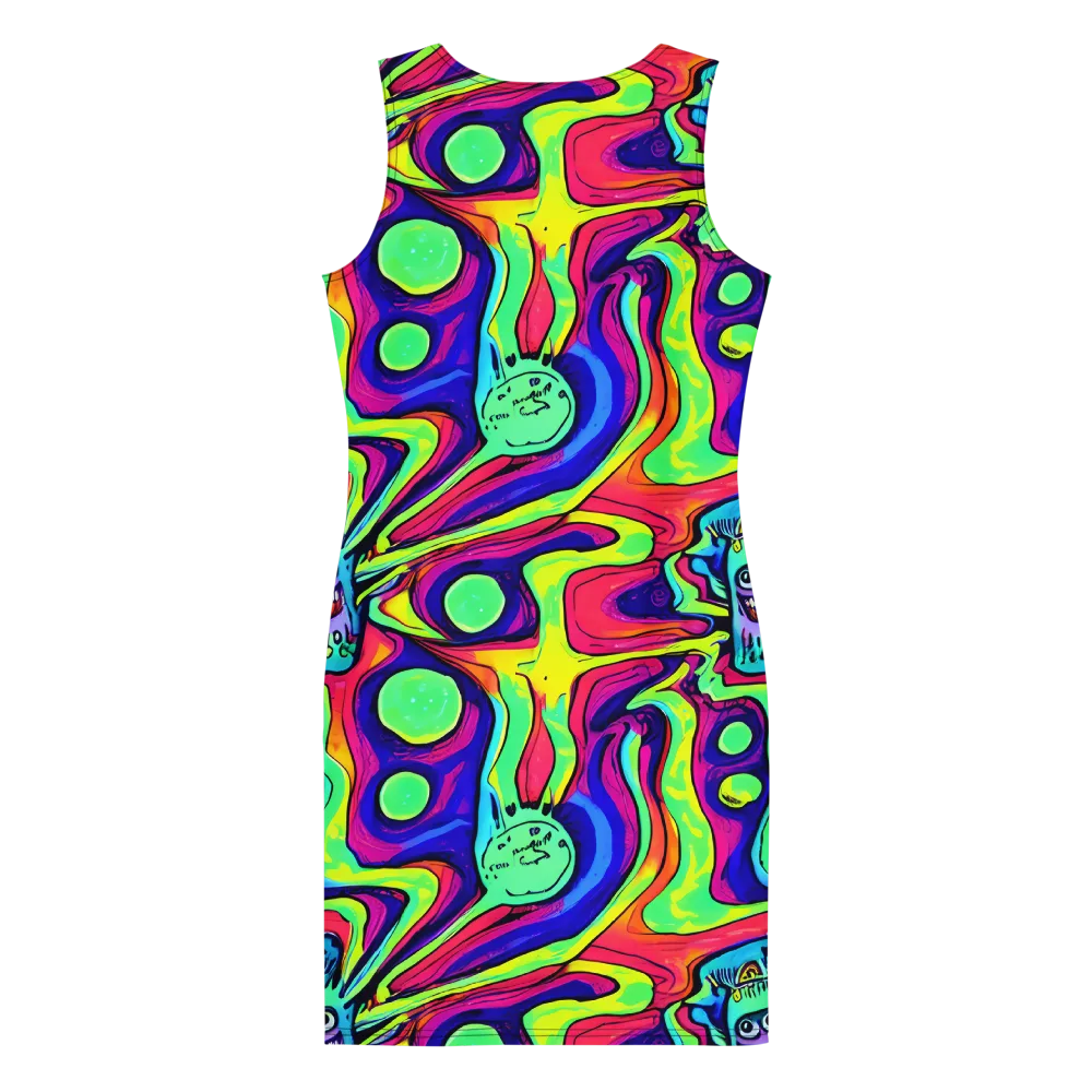 Frizzled Spirits on Bodycon Dress — Back