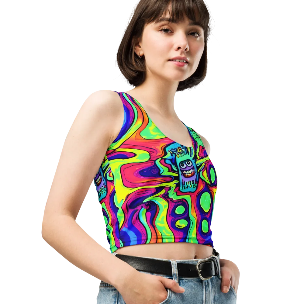 Frizzled Spirits on Crop Top — Right Front