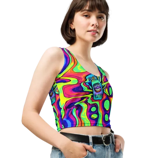 Frizzled Spirits on a Crop Top