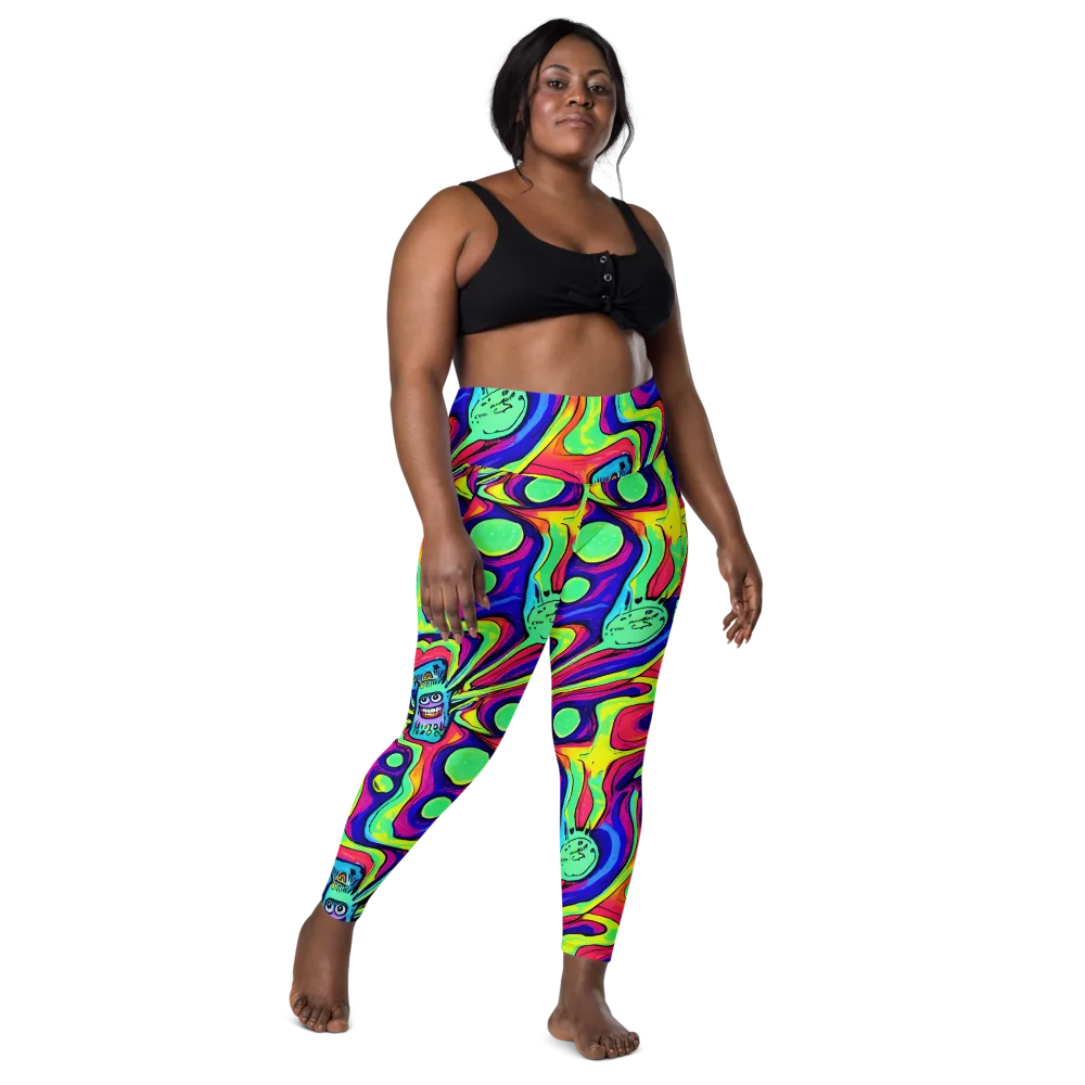 Frizzled Spirits on Leggings with Pockets — Front
