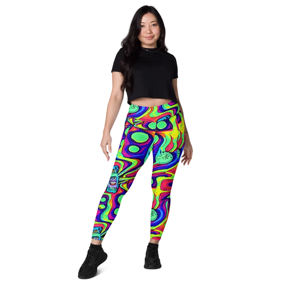 Frizzled Spirits on Leggings with Pockets — Front