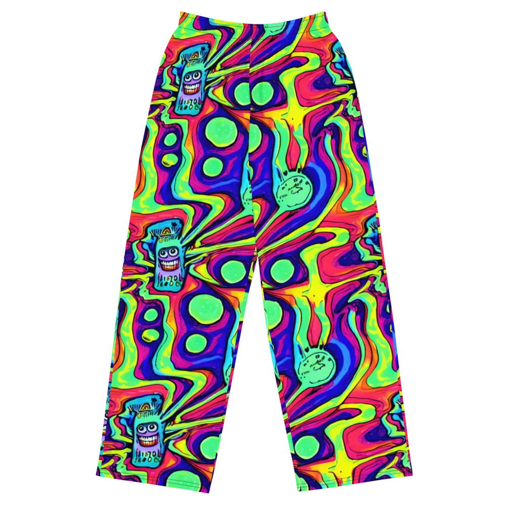 Frizzled Spirits on Wide-Leg Pants — Front