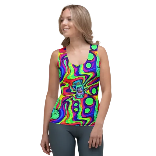 Frizzled Spirits on a Women's Tank Top
