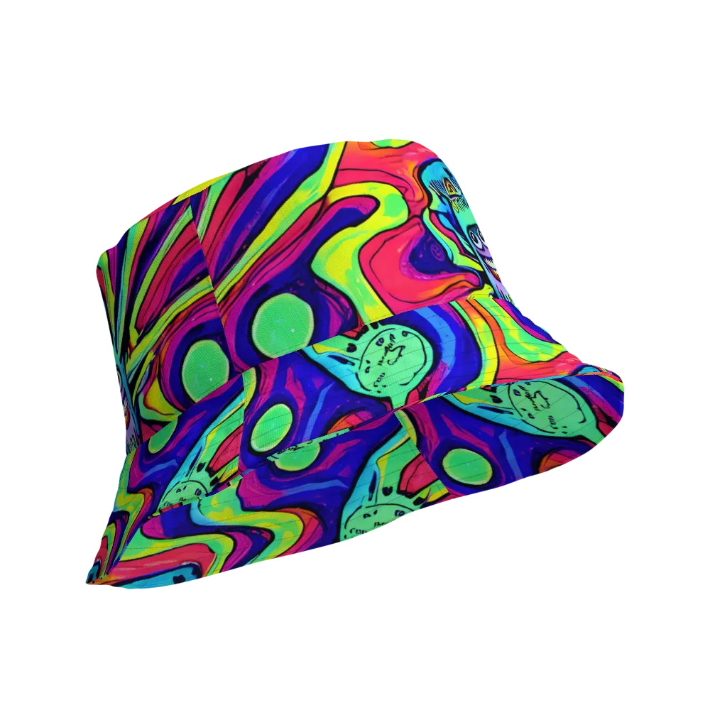 Frizzled Spirits on Reversible Bucket Hat — Product details Outside