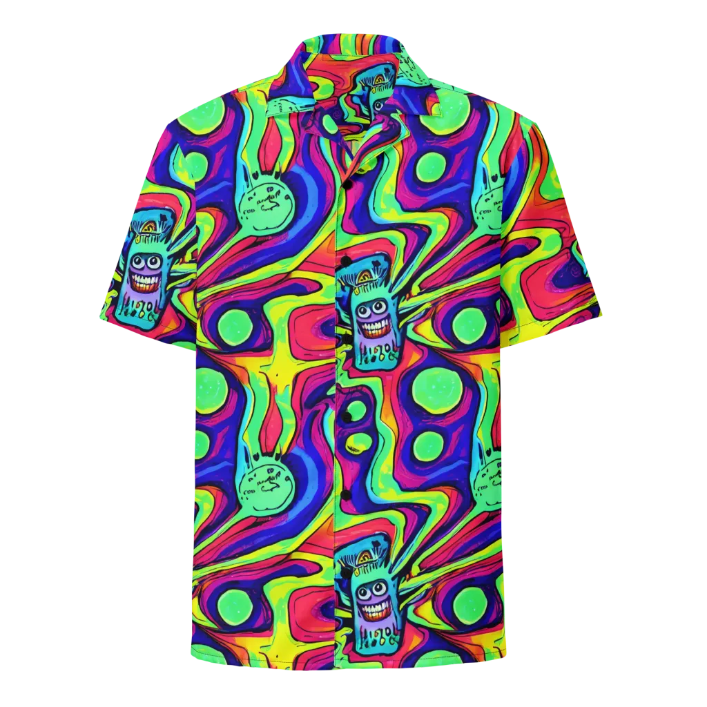 Frizzled Spirits on Button Shirt — Front