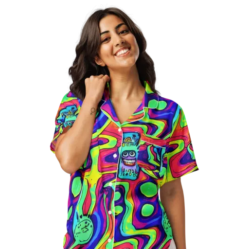 Frizzled Spirits on a Women's Short Sleeve Pajama Top