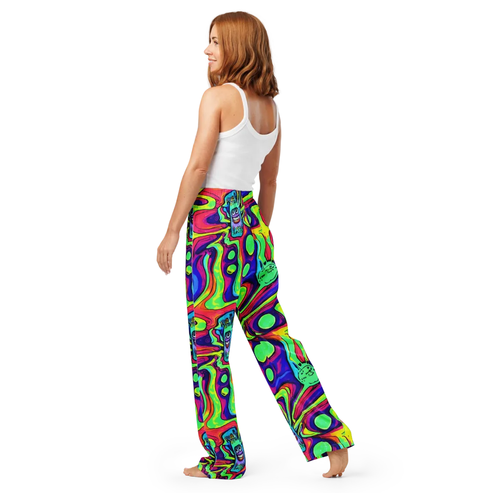 Frizzled Spirits on Women's Pajama Pants — Back