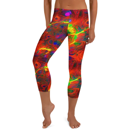 Blampied Blaze on a Capri Leggings