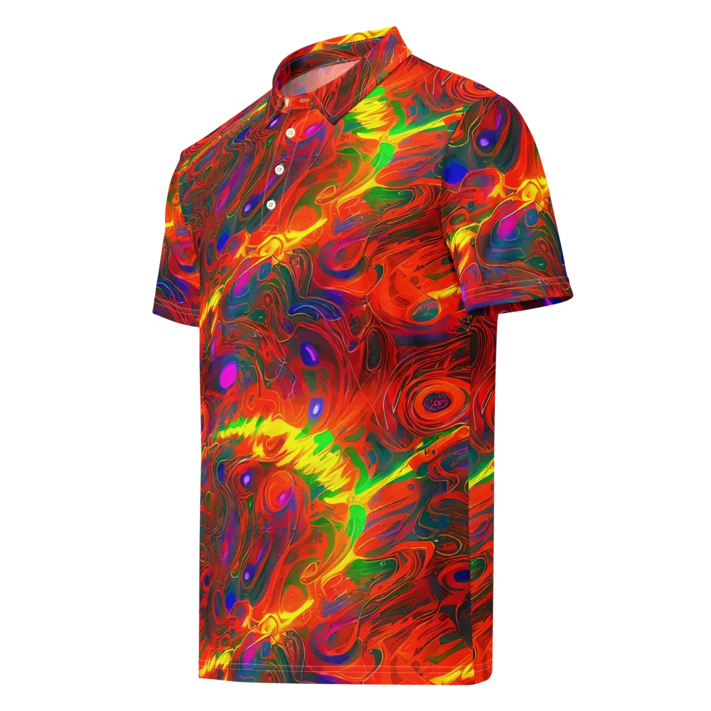 Blampied Blaze on Men's Slim Fit Polo Shirt — Left Front