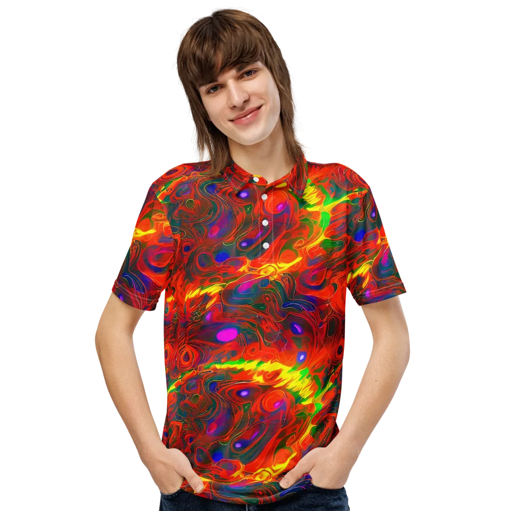 Blampied Blaze on Men's Slim Fit Polo Shirt — Front