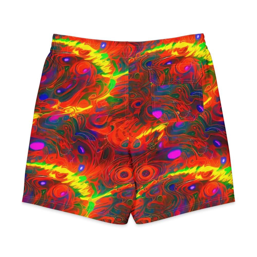 Blampied Blaze on Men's Board Shorts — Back