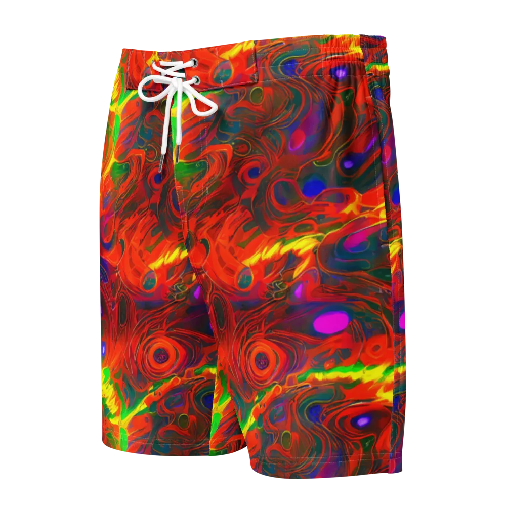 Blampied Blaze on Men's Board Shorts — Front