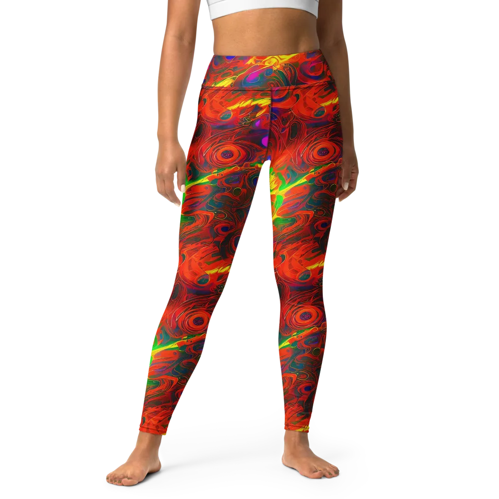 Blampied Blaze on Yoga Leggings — Front