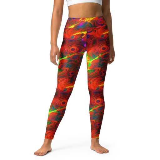 Blampied Blaze on a Yoga Leggings