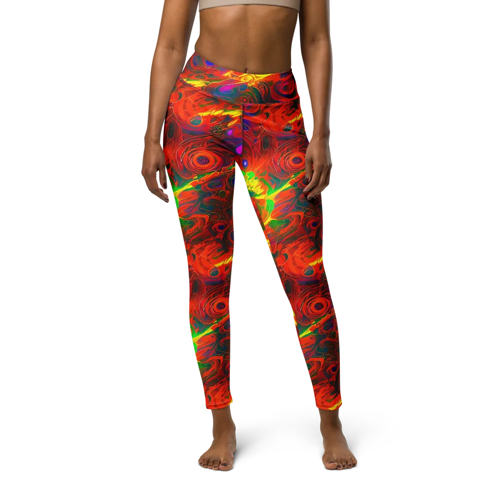 Blampied Blaze on Yoga Leggings — Front