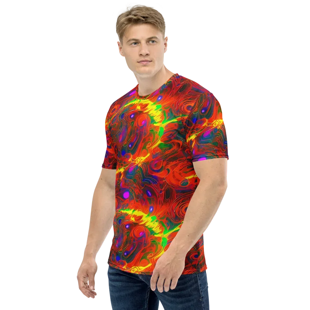 Blampied Blaze on Men's Crew Neck T-Shirt — Left