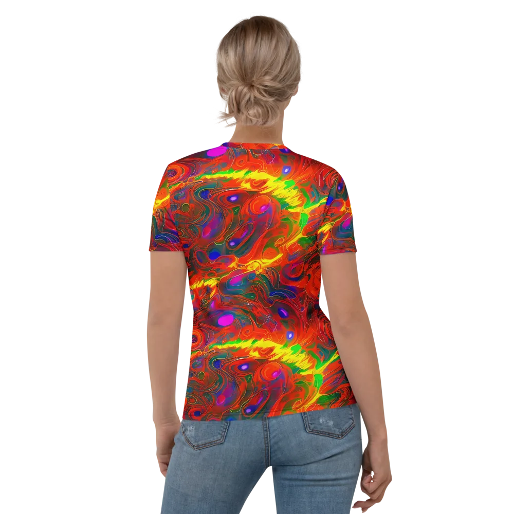 Blampied Blaze on Women's Crew Neck T-Shirt — Back