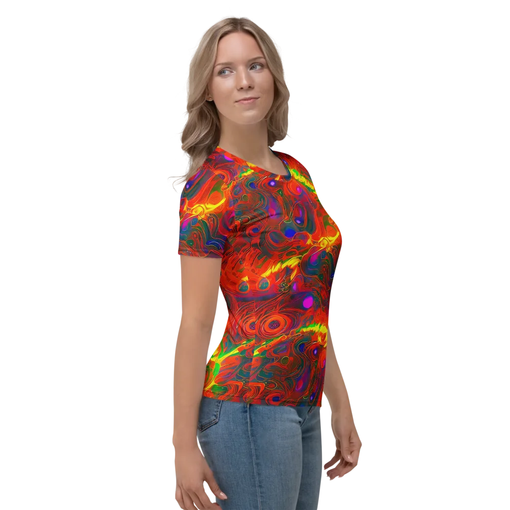 Blampied Blaze on Women's Crew Neck T-Shirt — Right