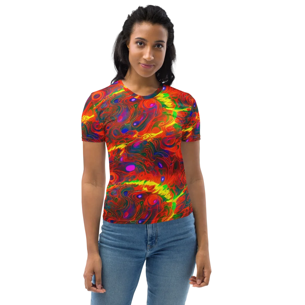 Blampied Blaze on Women's Crew Neck T-Shirt — Front
