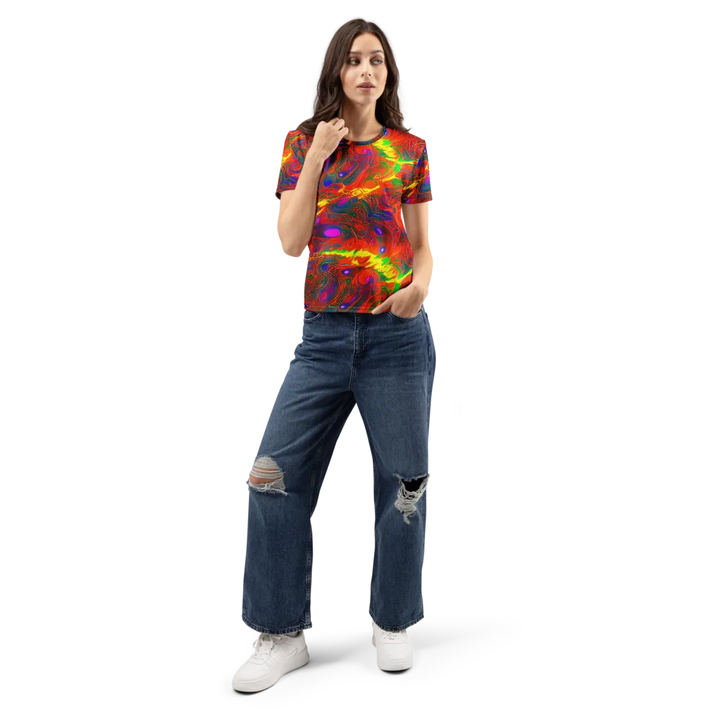 Blampied Blaze on Women's Crew Neck T-Shirt — Front