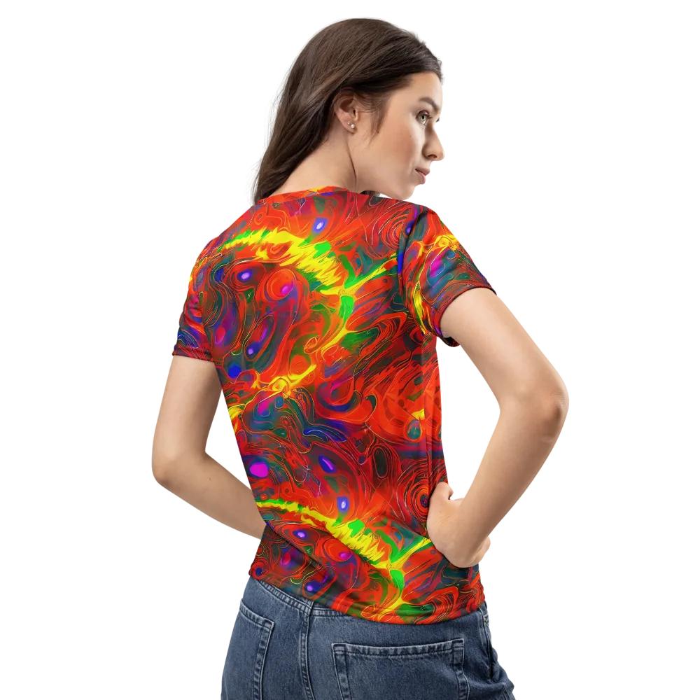 Blampied Blaze on Women's Crew Neck T-Shirt — Back
