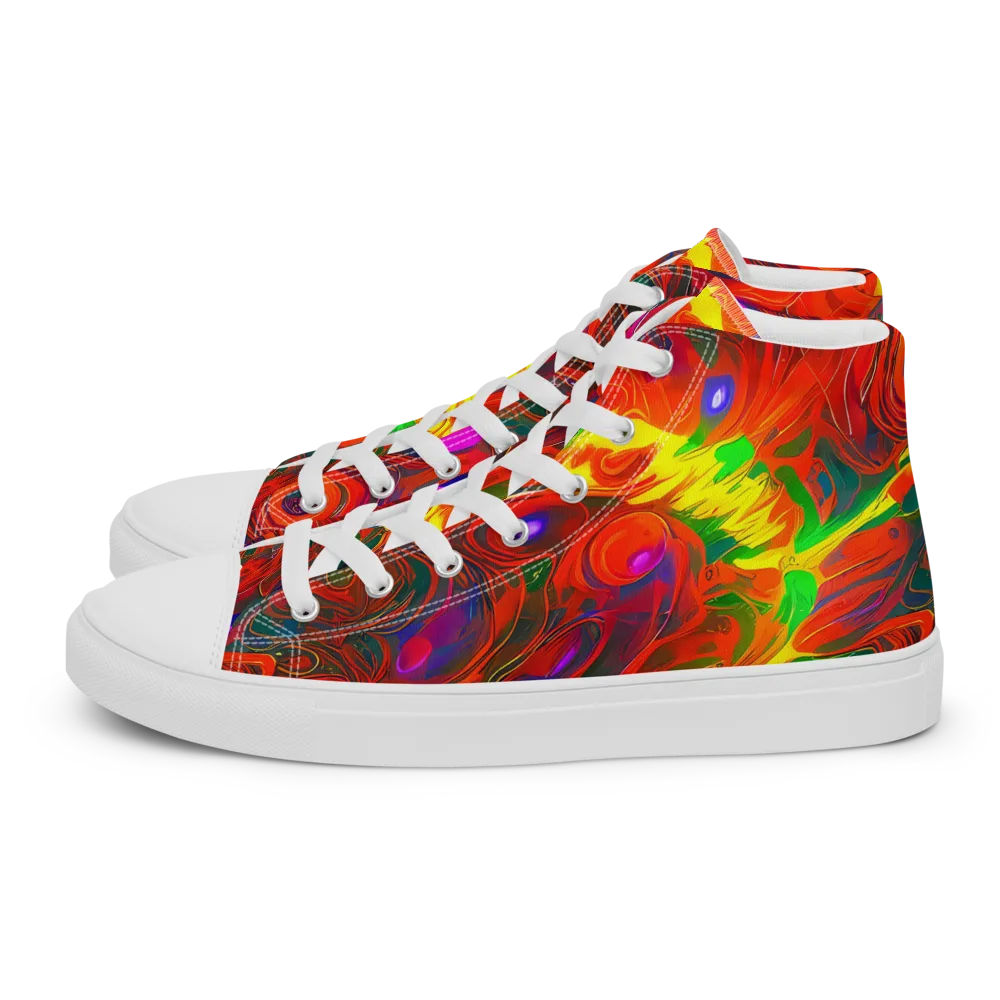 Blampied Blaze on Women's High Top Canvas Shoes — Left