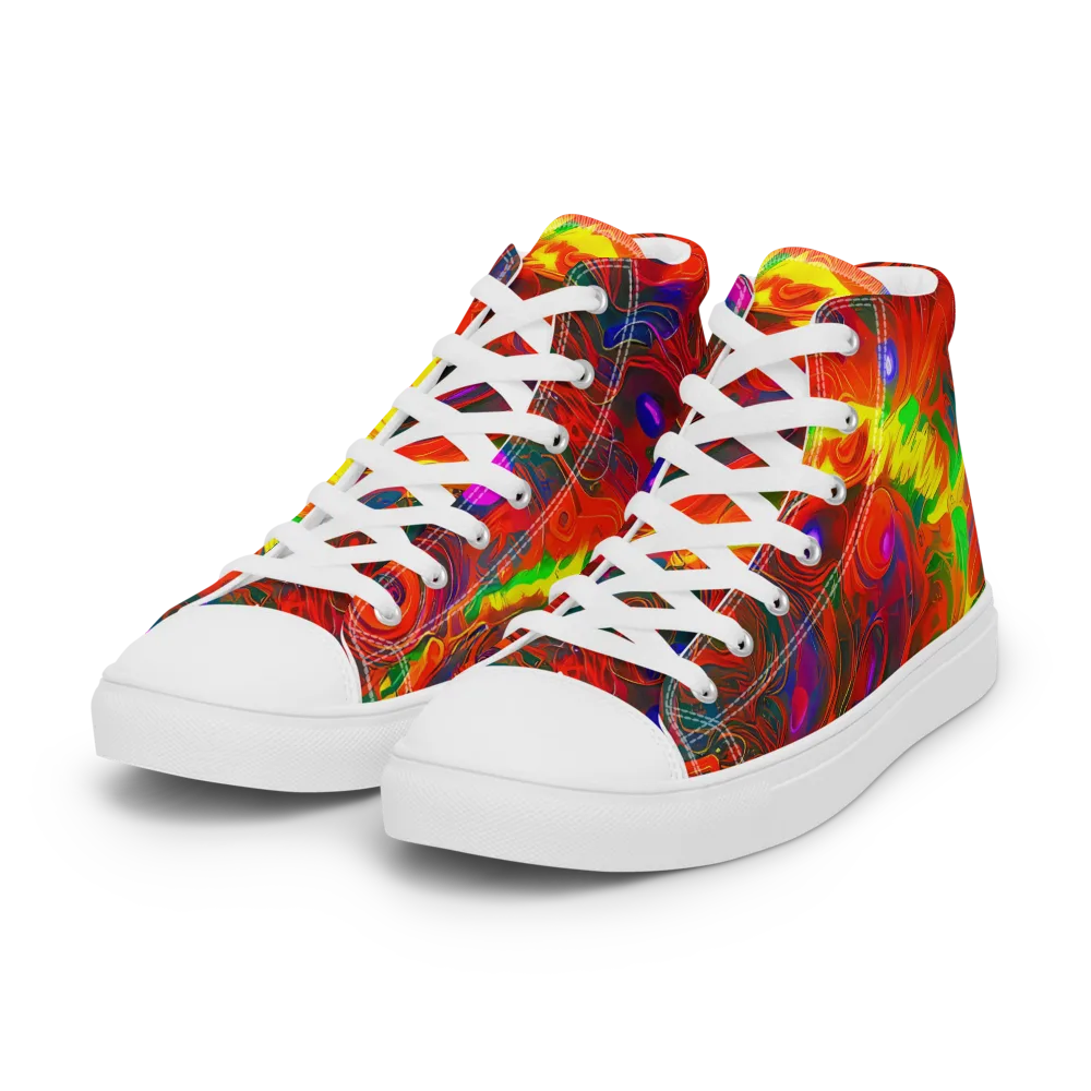 Blampied Blaze on Women's High Top Canvas Shoes — Left Front