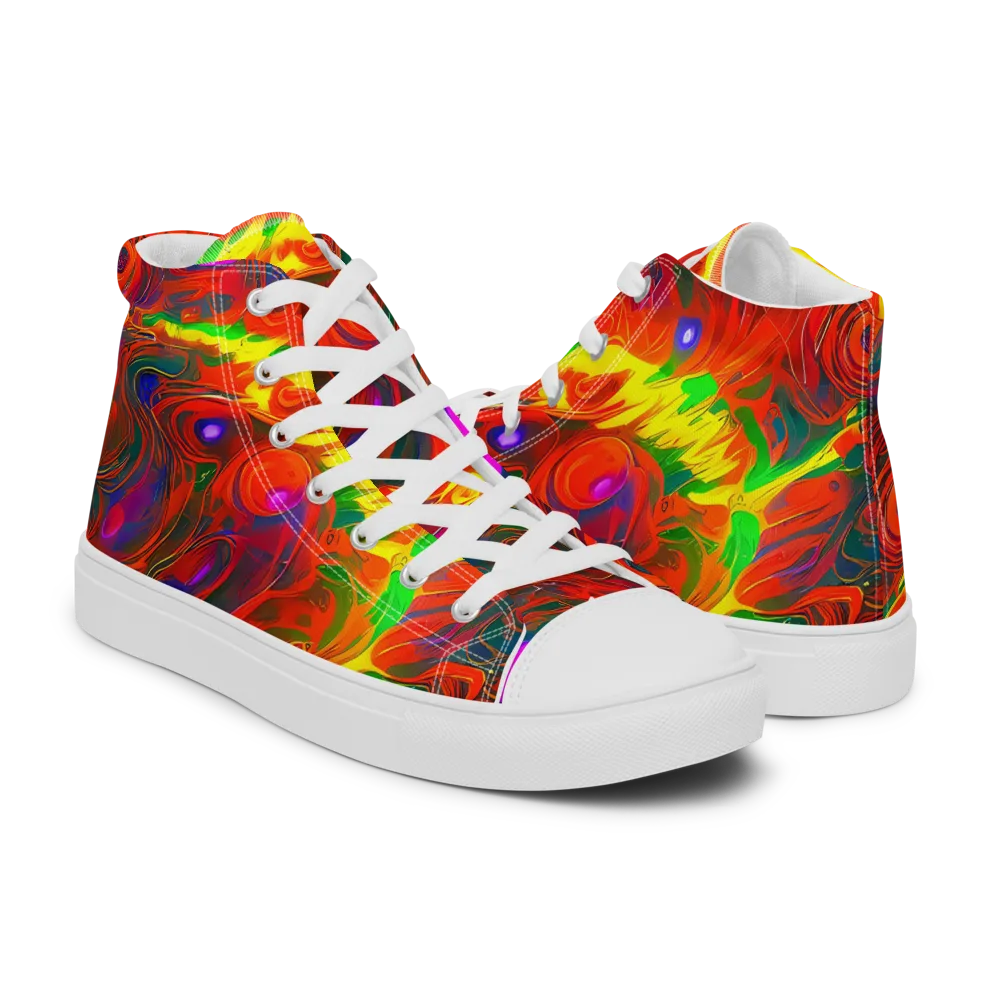 Blampied Blaze on Women's High Top Canvas Shoes — Right