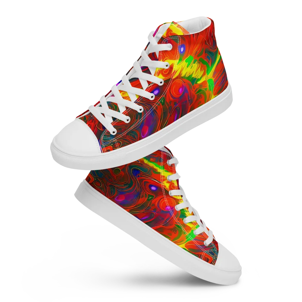 Blampied Blaze on Women's High Top Canvas Shoes — Front