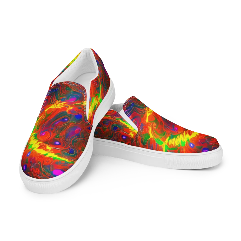 Blampied Blaze on Men's Slip-On Canvas Shoes — Left Front