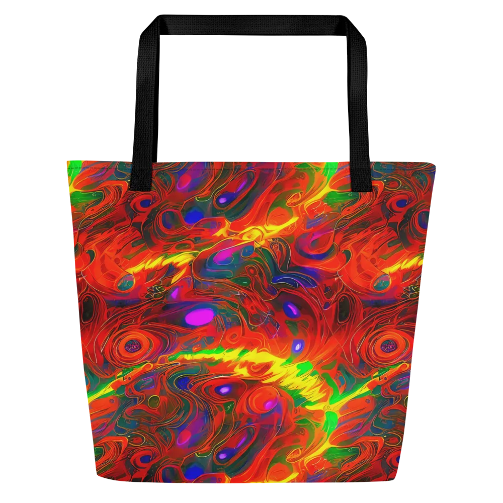 Blampied Blaze on Large Tote Bag W/ Pocket — Front