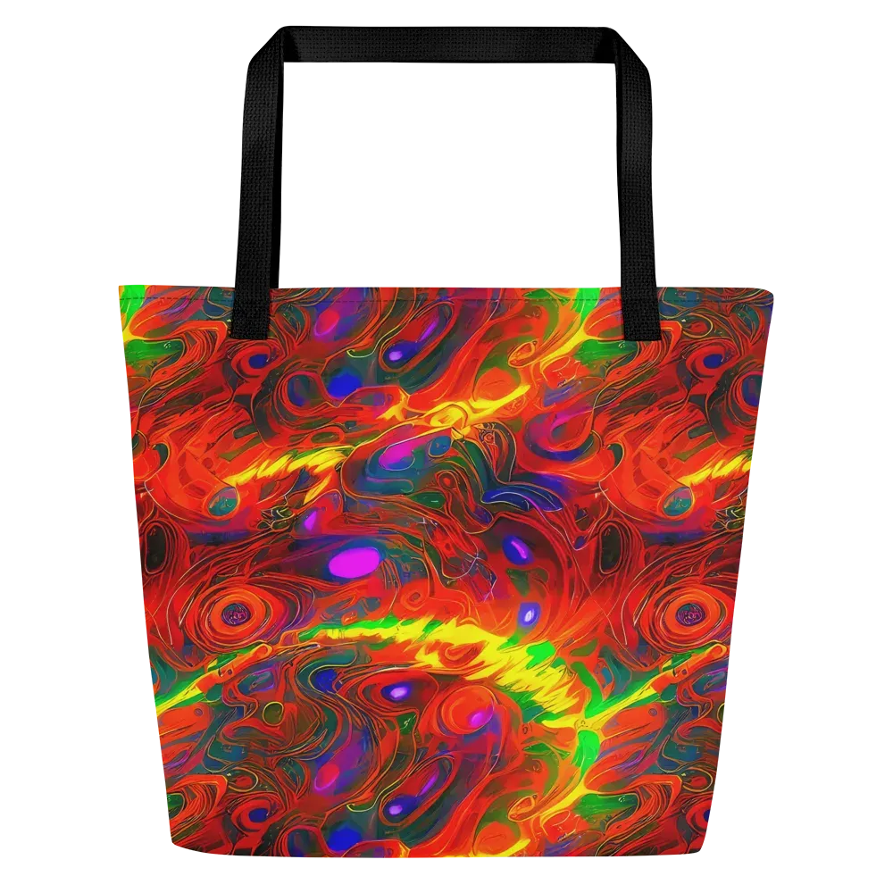 Blampied Blaze on Large Tote Bag W/ Pocket — Front