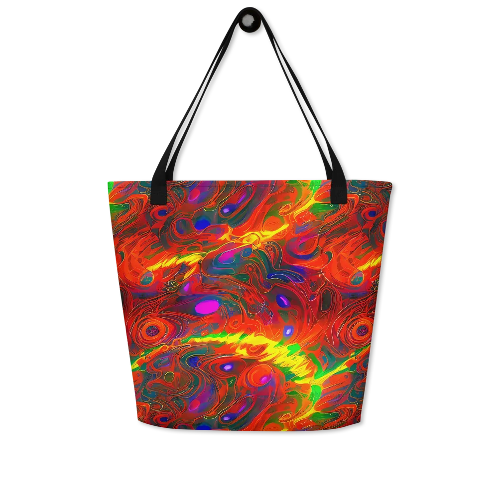 Blampied Blaze on Large Tote Bag W/ Pocket — Front