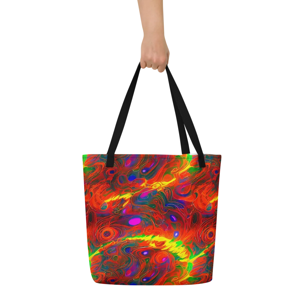Blampied Blaze on Large Tote Bag W/ Pocket — Front
