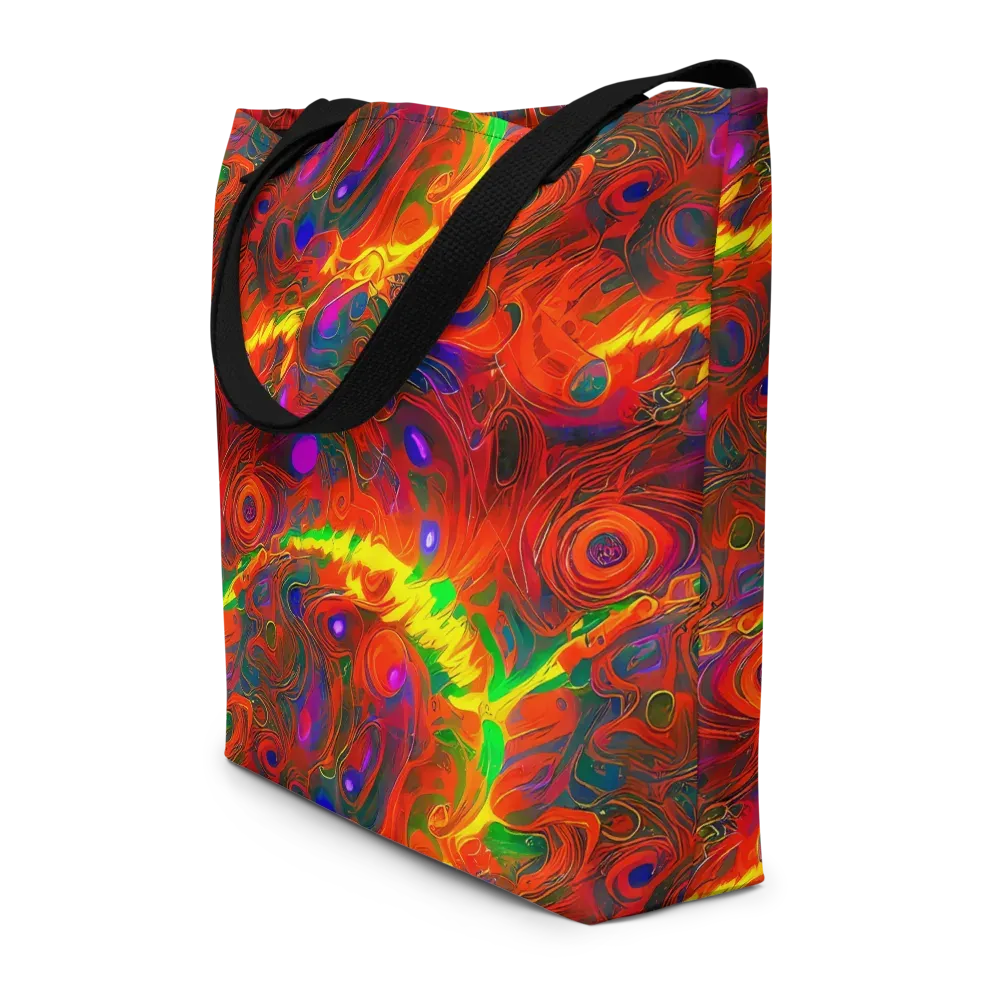 Blampied Blaze on Large Tote Bag W/ Pocket — Front