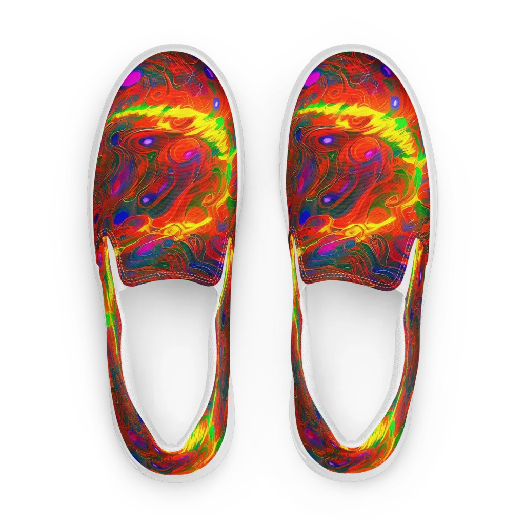 Blampied Blaze on Women's Slip-On Canvas Shoes — Front