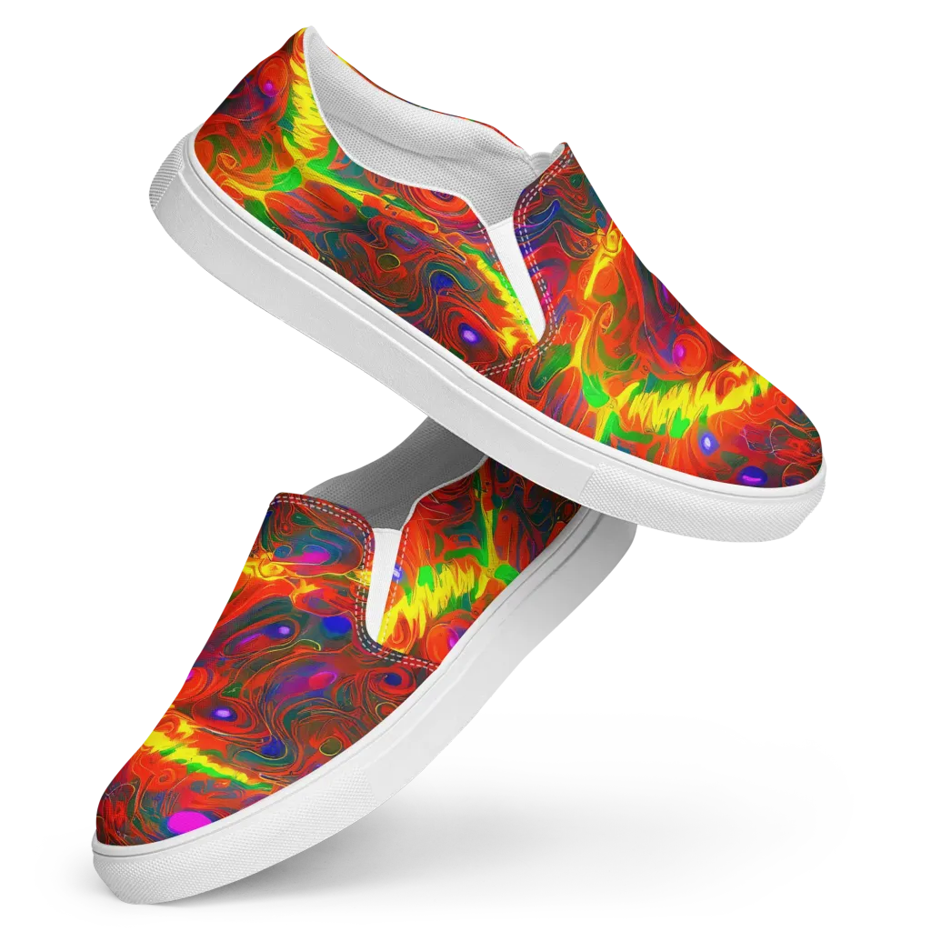 Blampied Blaze on Women's Slip-On Canvas Shoes — Front